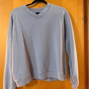 GAP Men's Soft Blue V-Neck Sweater
